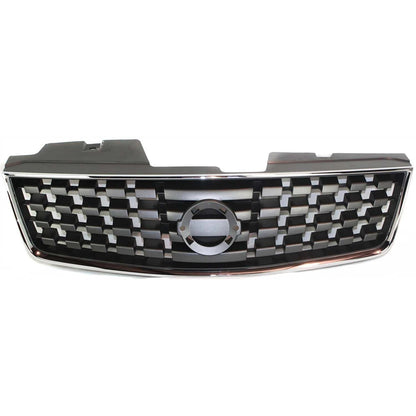 Grille for Nissan Sentra (2007–2009) Chrome Shell w/ Black Insert