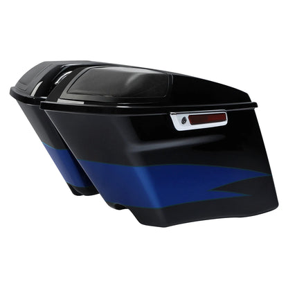 Candy Cobalt/Indigo Ink Saddlebags Speaker Lids for 2018 Harley CVO Road Glide
