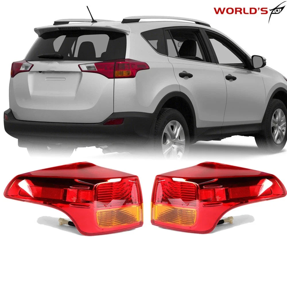 Set of 2 Tail Light Assemblies for Toyota RAV4 (2013–2015)