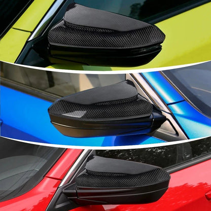 Side Mirror Cover Caps - Carbon Fiber (2X) for 2016-2021 Honda Civic