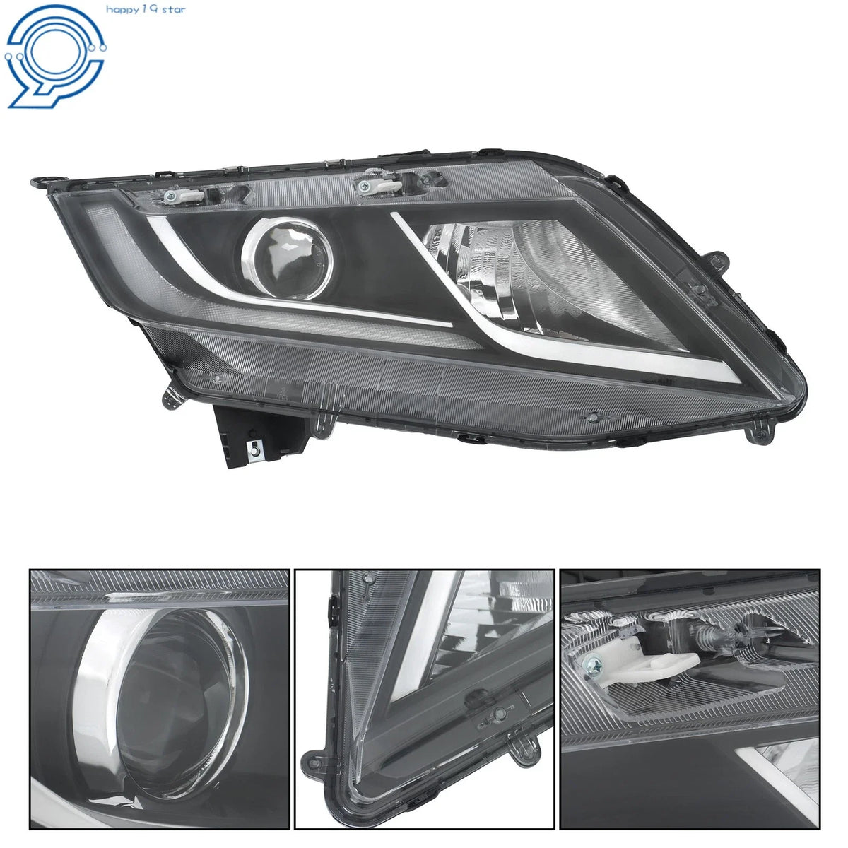 Halogen Headlight Assembly w/ LED DRL for Honda Odyssey (2018–2020) Right Side