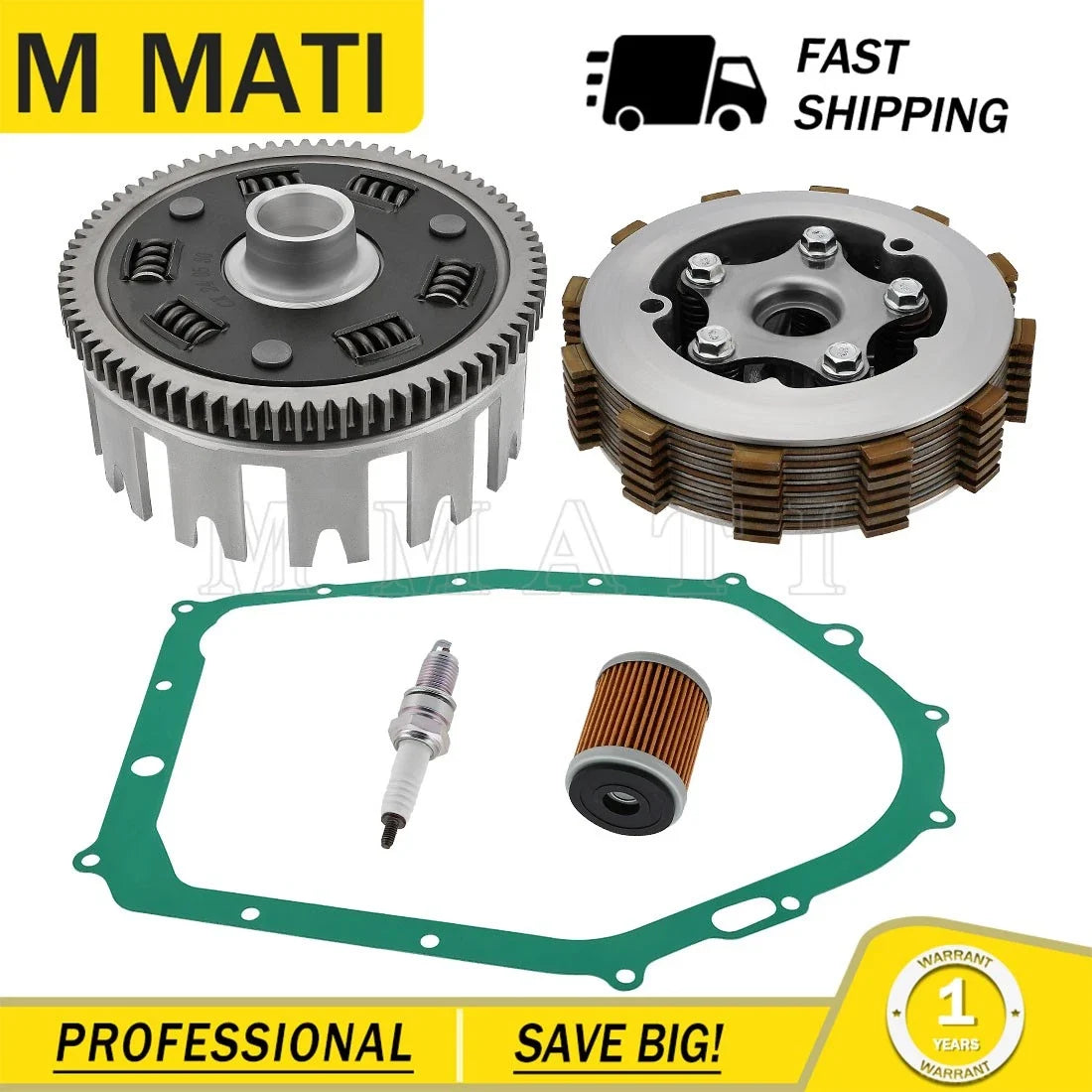 Clutch Kit for Yamaha Warrior Raptor 350 (2000 to 2007)