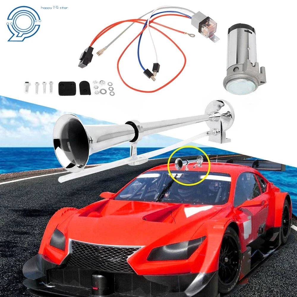Train Air Horn System Kit for Van Truck Boat (12V, 150dB)