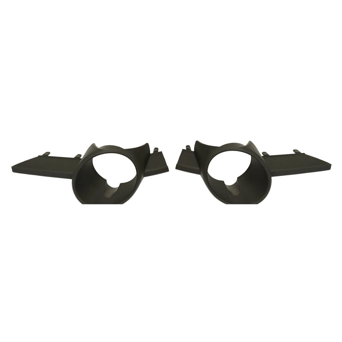 Fog Light Trim Set for Chrysler Town & Country (2008–2010) Left & Right Black