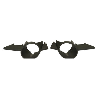 Fog Light Trim Set for Chrysler Town & Country (2008–2010) Left & Right Black