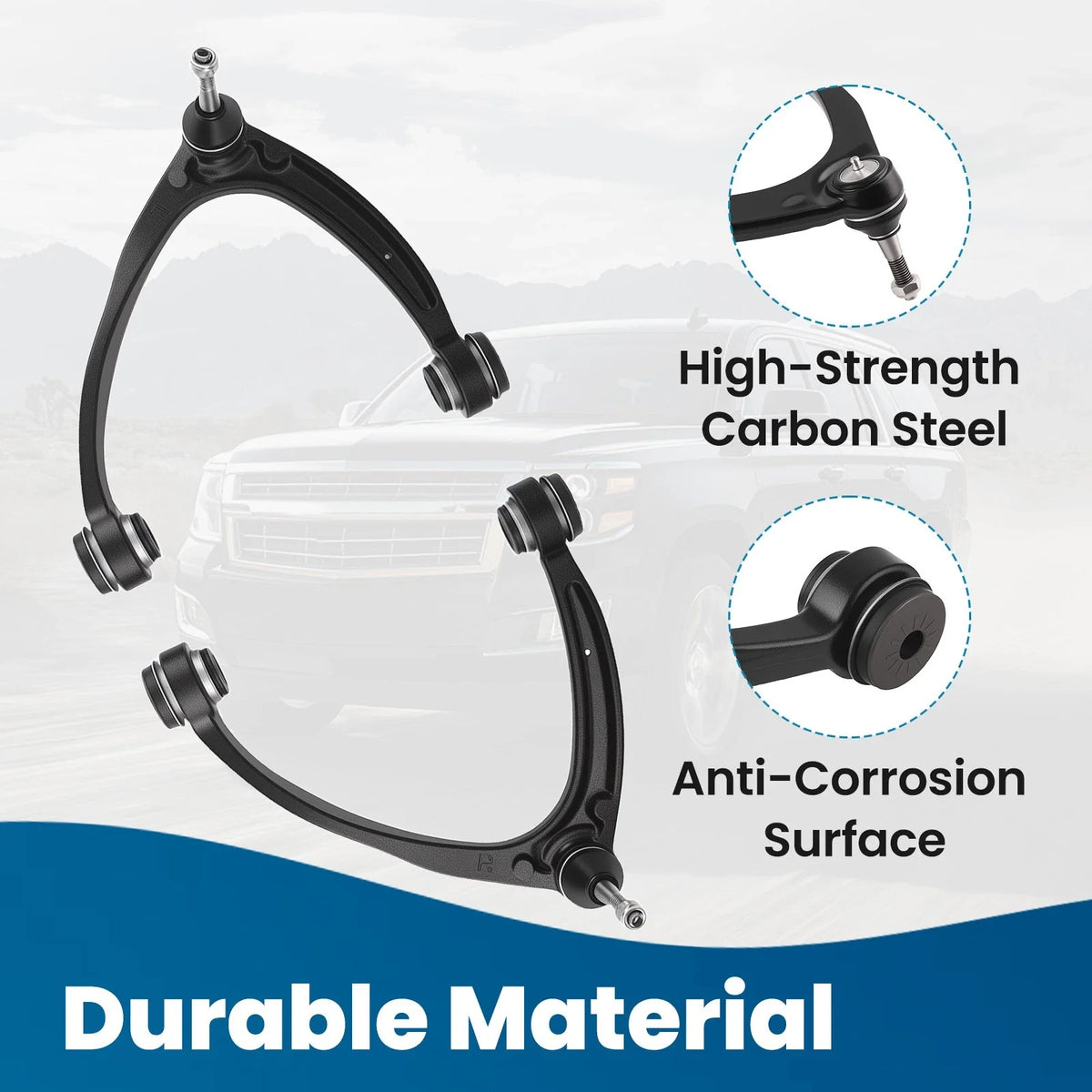 Control Arms Front Upper with Ball Joints for 2007-2013 Chevy Silverado 1500