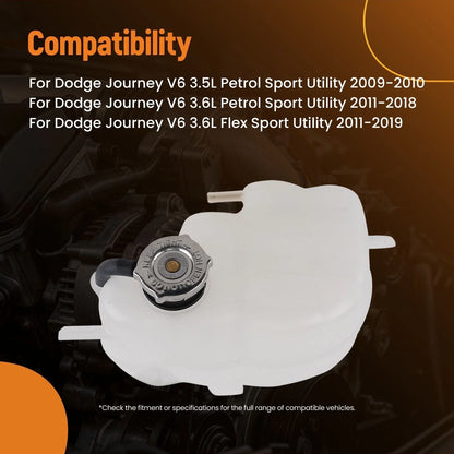 Coolant Tank Bottle w/ Cap for Dodge Journey 2009-2019 FRT1308C603-453