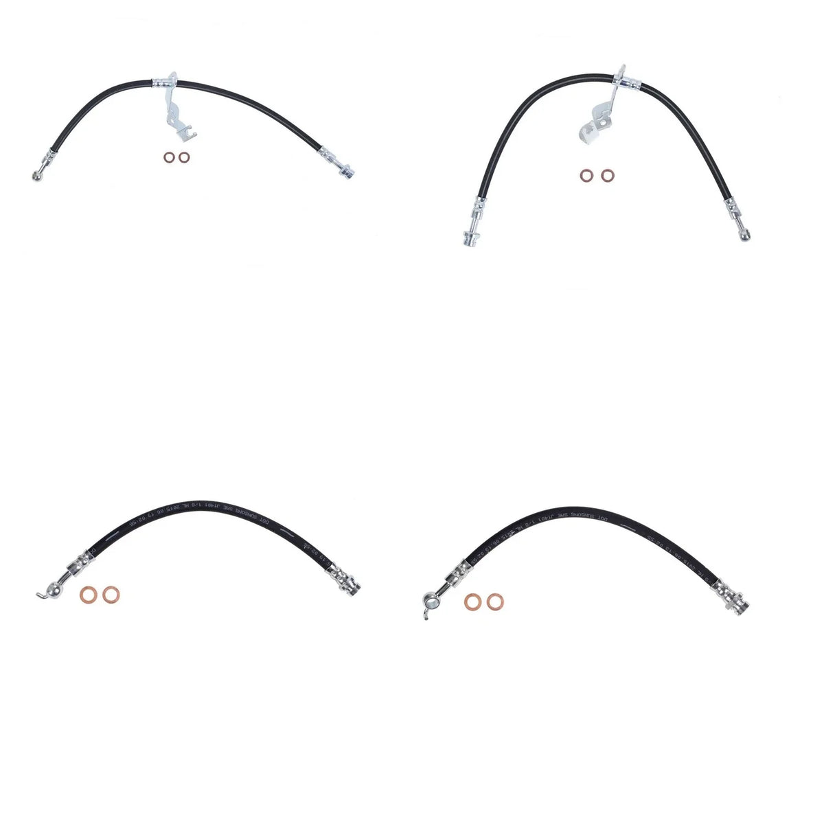 Sunsong 4X Brake Hydraulic Hose Kit for Kia Sorento (2014–2015)