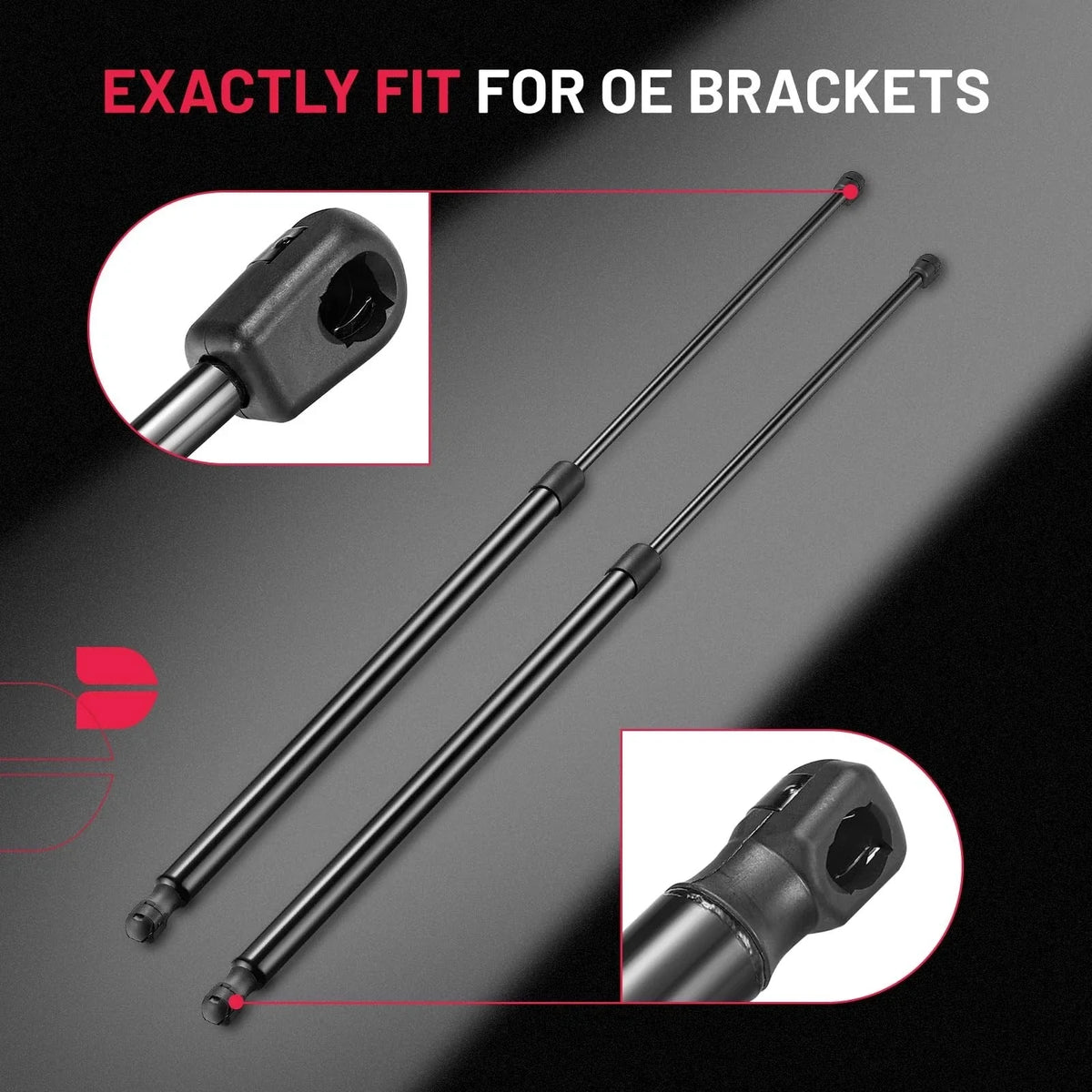 Gas Spring Lift Support for Heavy Duty Lids - 36 Inch, 2 Pack