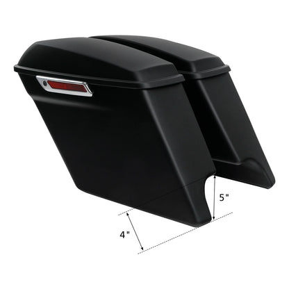 5" Stretched Hard Saddlebag for Touring Harley Davidson (1993-2013)