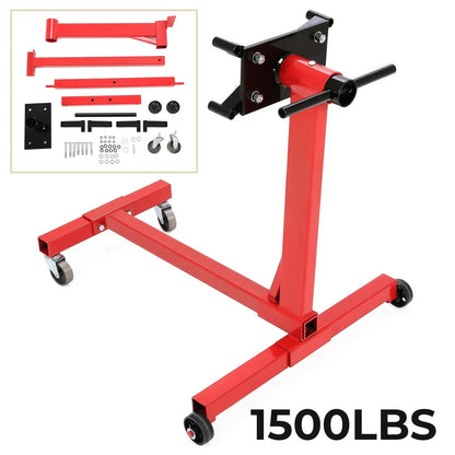 Engine Stand 1500lbs Steel with 360° Rotating Head for Universal Fit
