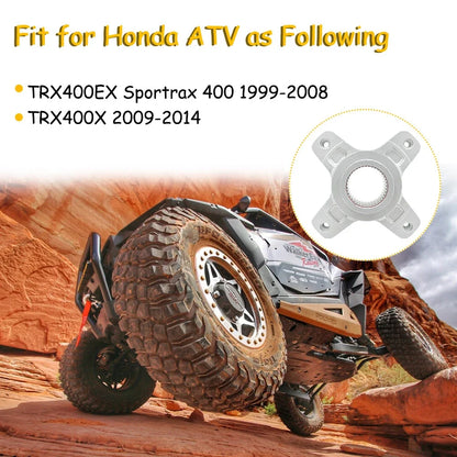 Rear Hub with Bolts for Brake Disk Flange - Honda Sportrax 400 2000-2006