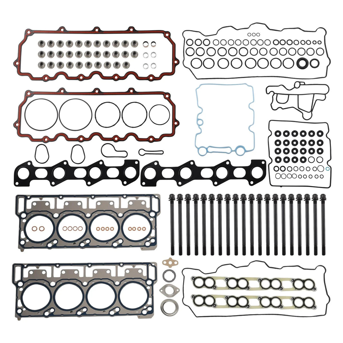 Cylinder Head Gasket Set & Head Stud for 6.0L Diesel Ford Powerstroke (03-10)