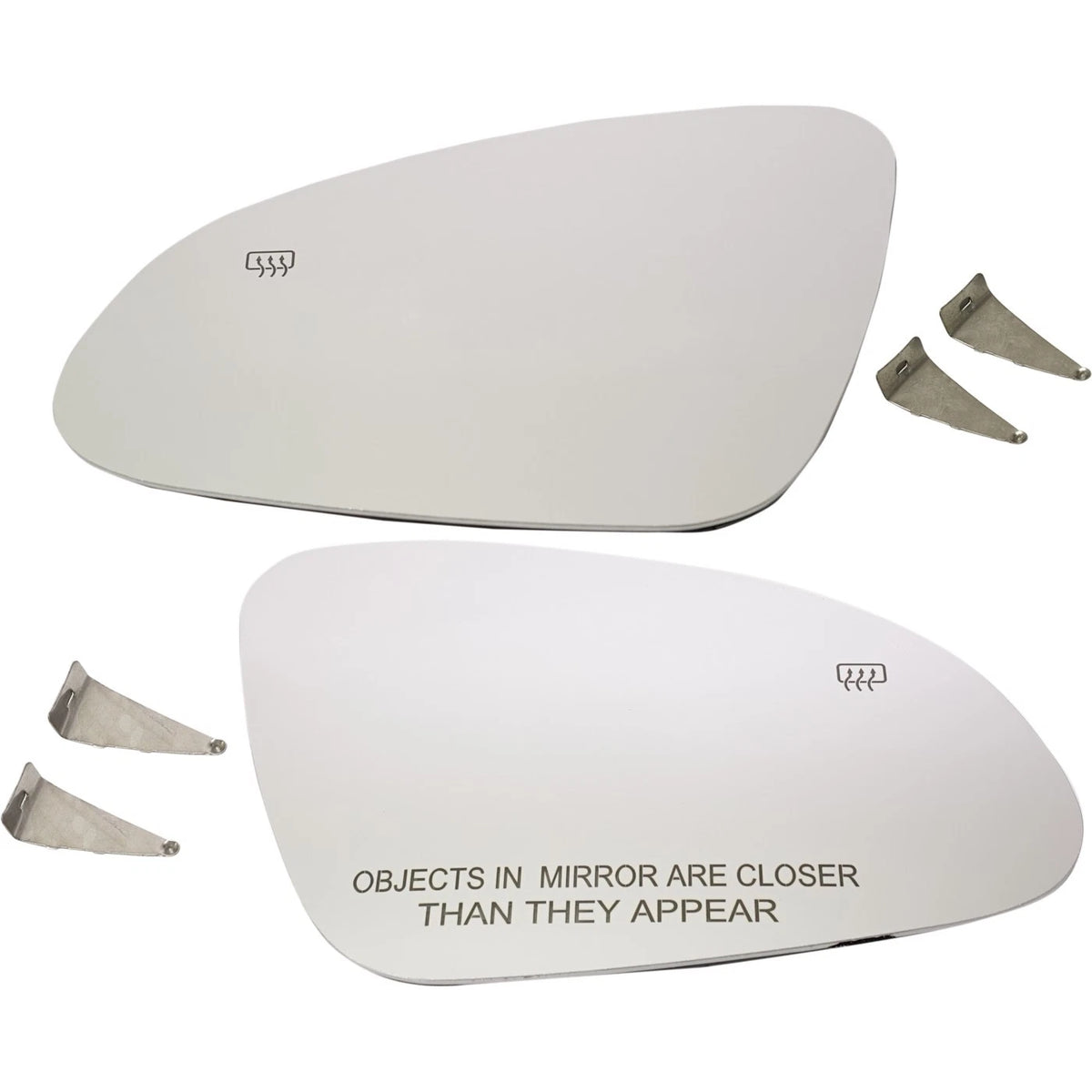 Set of 2 Heated Mirror Glasses for Driver & Passenger Side