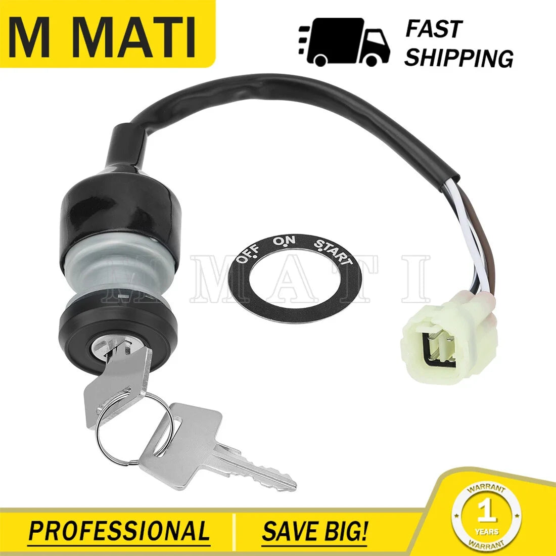 27005-Y006 Ignition Key Switch for Kawasaki Mule PRO MX 2019-2024