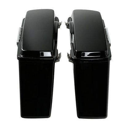 Hard Saddlebags with Conversion Bracket Kit for 2008-2017 Harley Dyna Fat Bob