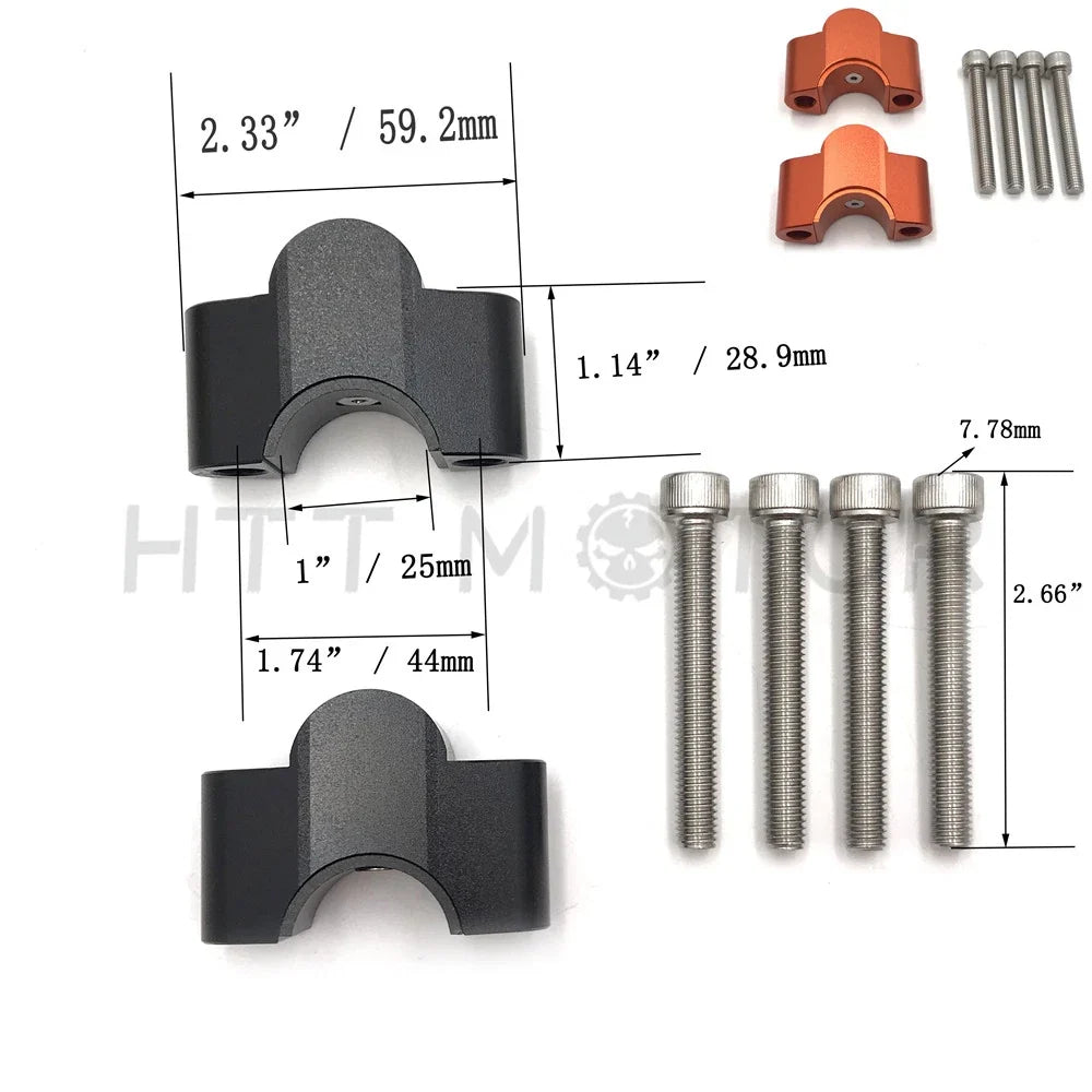 25mm Riser Adaptor for KTM Duke 200 250 390 Motorcycles (2013-2016)