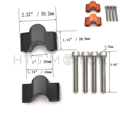 25mm Riser Adaptor for KTM Duke 200 250 390 Motorcycles (2013-2016)