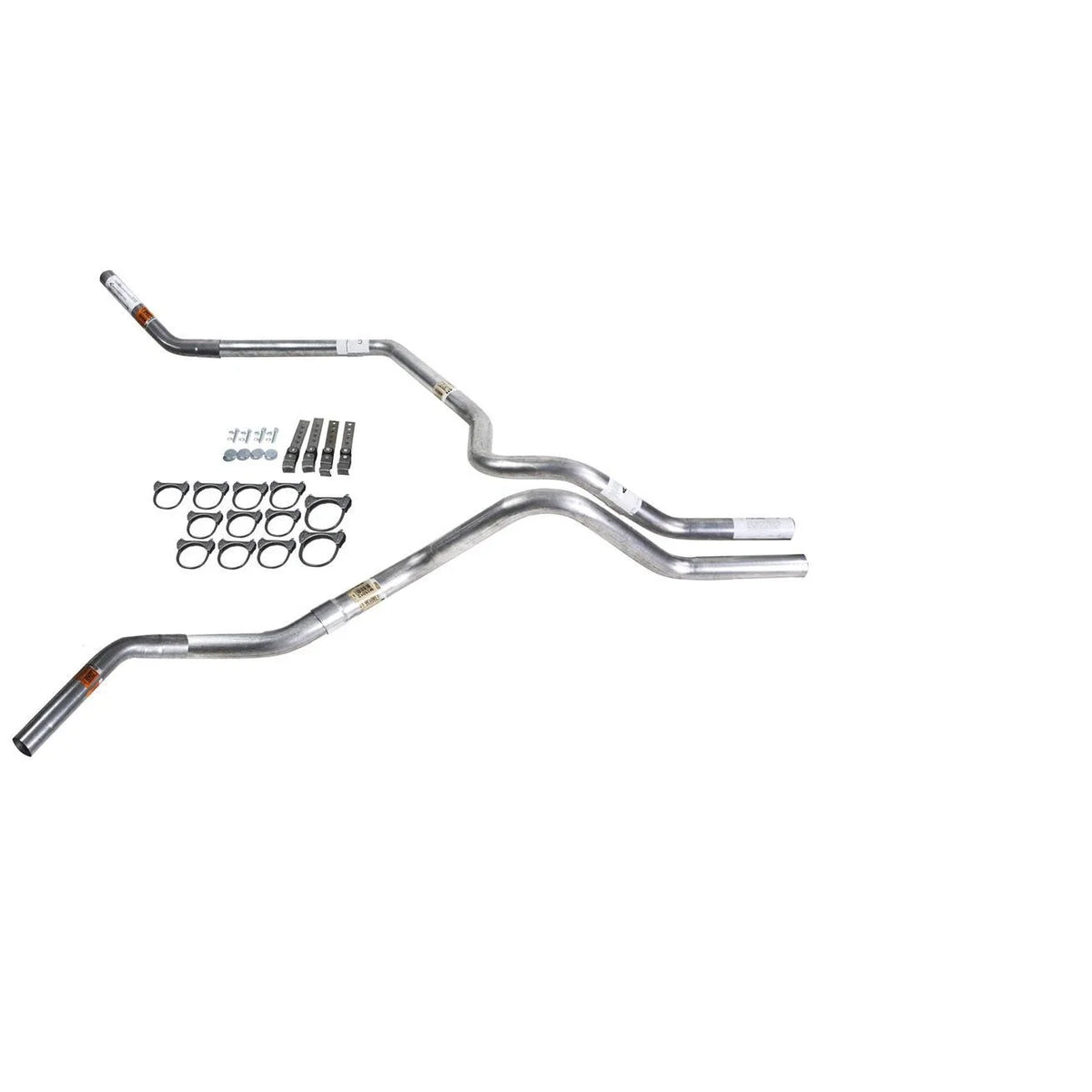 Dual Exhaust Pipe for Silverado 1996–1999 2.5" Corner Exit No Muffler