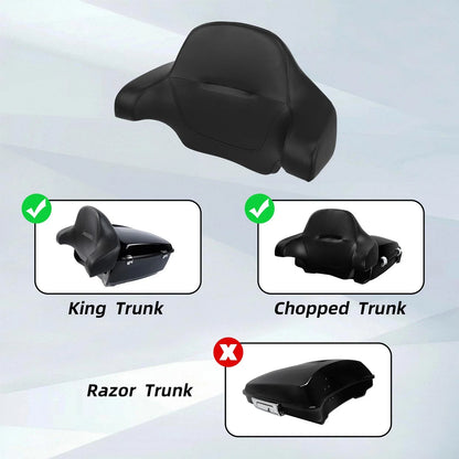 Wrap-around Chopped Backrest Pad for Harley Touring (2014–2023)
