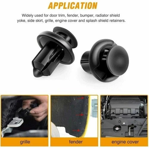 120 Push Type Retainer Clips Compatible with Honda