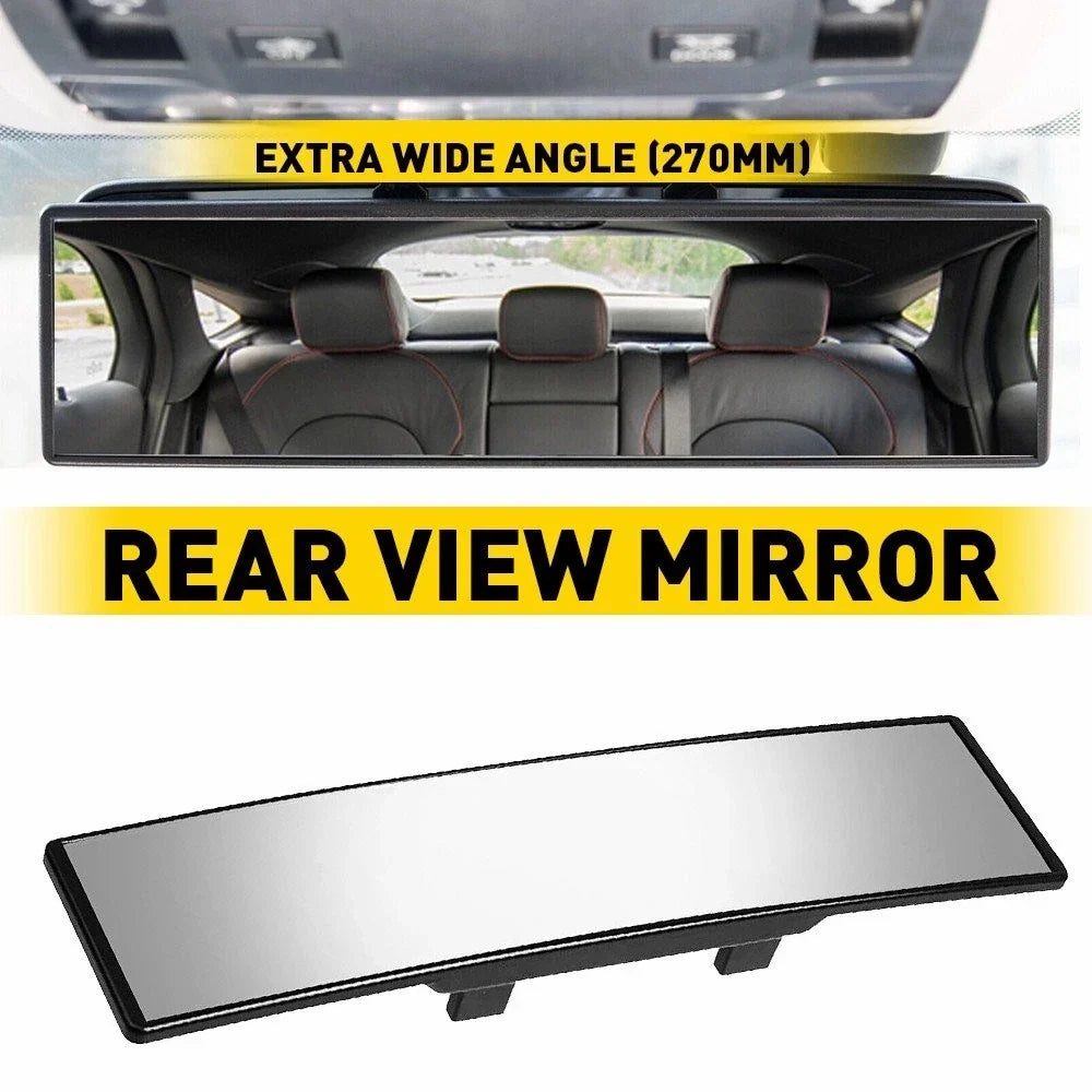270MM Wide Flat Clip-On Rear View Mirror for Car Interior (EXV)