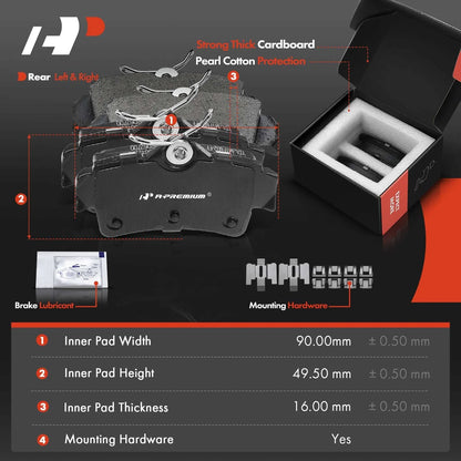 Rear Brake Pads and Rotors for Ford Mustang