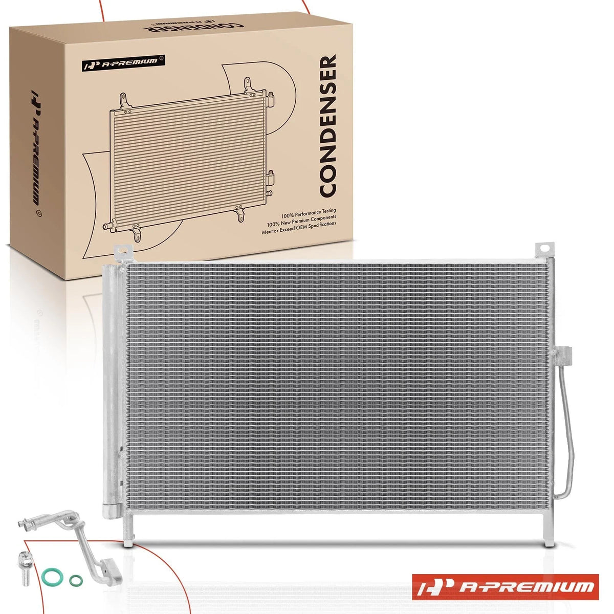 A/C Condenser with Bracket & Receiver Drier for Nissan Murano (2015–2019)