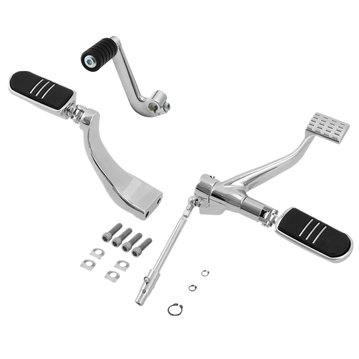 Mid Control Shifter Lever Footpegs for Harley Sportster (2014-2022) Chrome