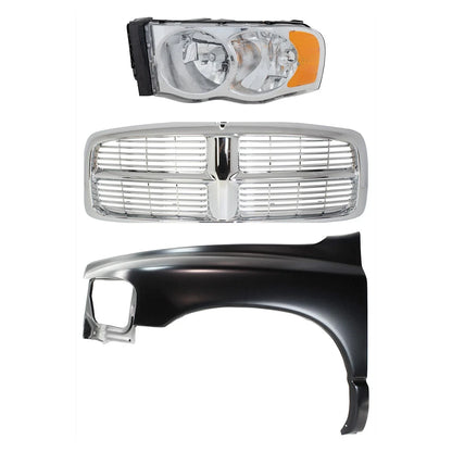 Fender and Grille Kit for Dodge Ram 1500, Ram 2500 (2002–2005)
