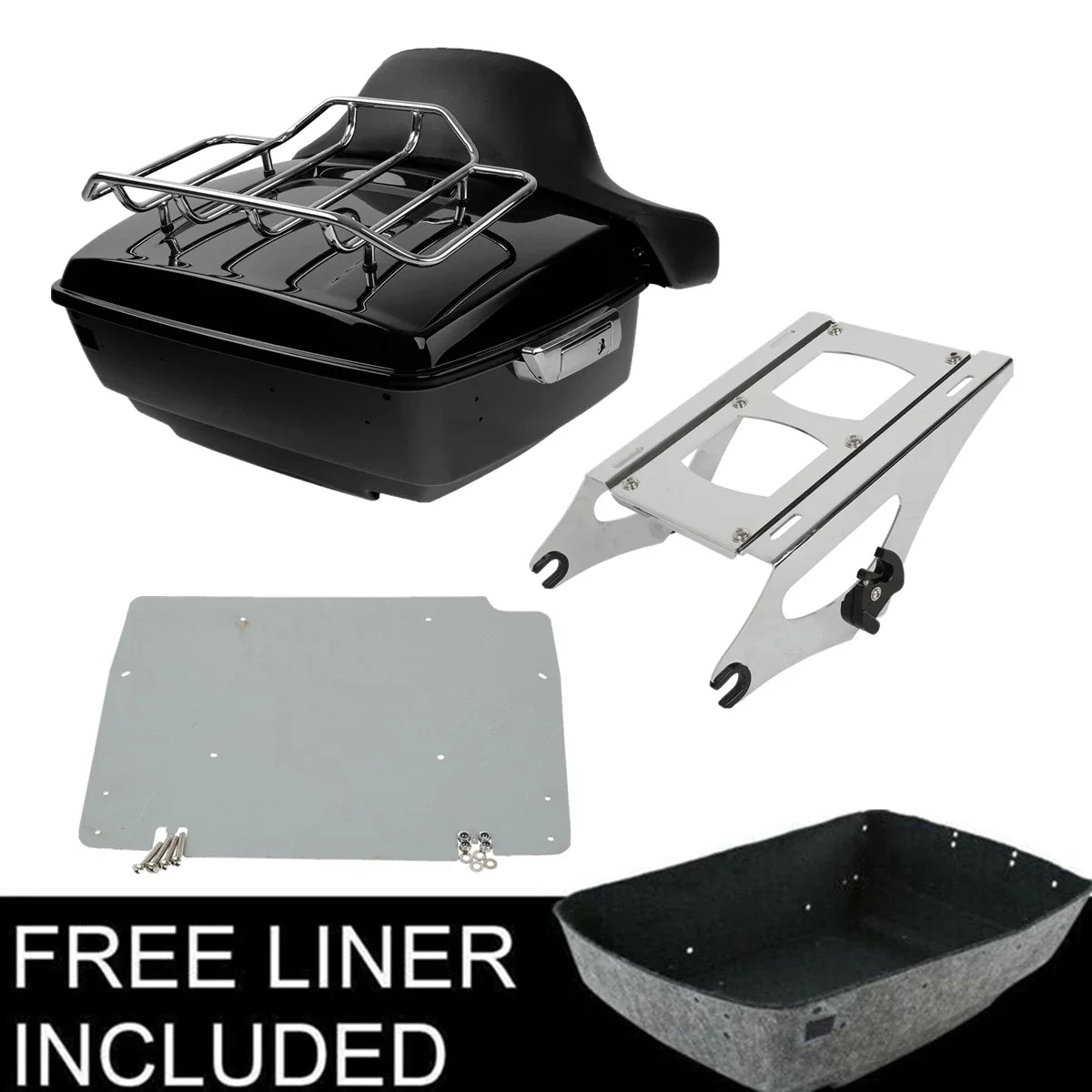 Trunk Rack Plate Pad for Harley Road Glide (2014-2025)