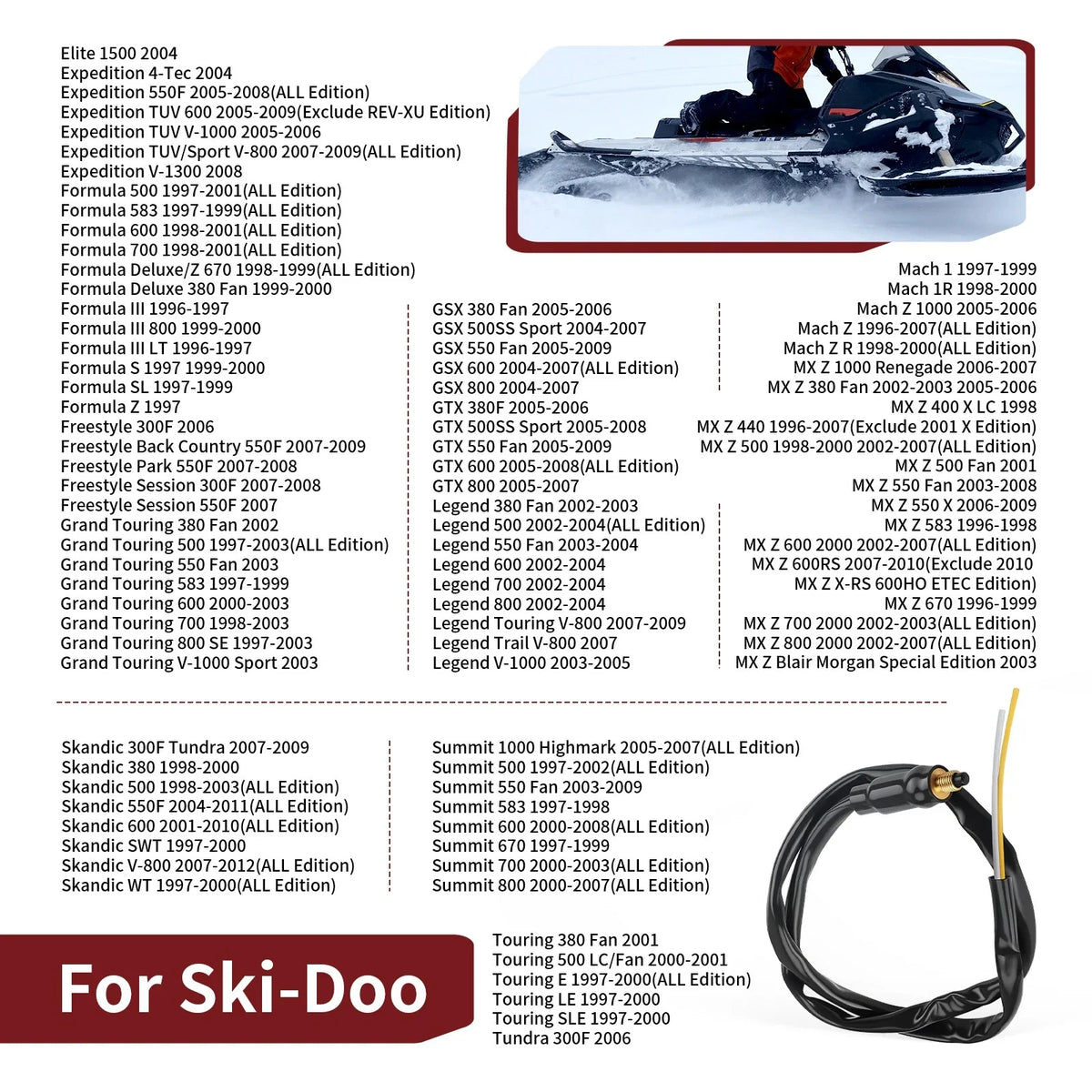Brake Stoplight Micro Switch - Ski-Doo Elite 1500 (2004) - 507032334