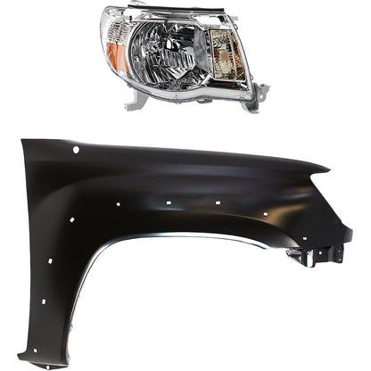 Headlight for Toyota Tacoma (2005–2011) Passenger Side Kit w/ Bulb, 4WD