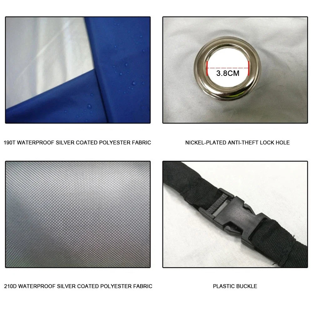 XL Motorcycle Cover for Universal Fit - Waterproof UV and Dust Protection