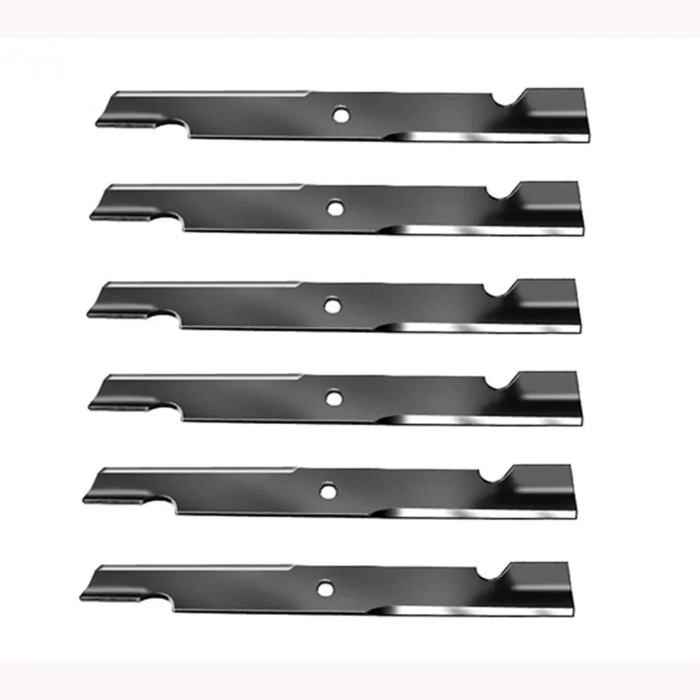 Set of 6 Notched Mower Blades for Exmark Lazer Z Advantage 72" (103-6384)