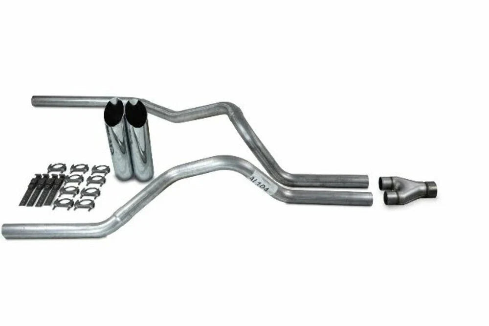 Dual Exhaust Kit for Dodge Ram 1500 (2019–2025) 2.5" Y-Pipe Slash Tips