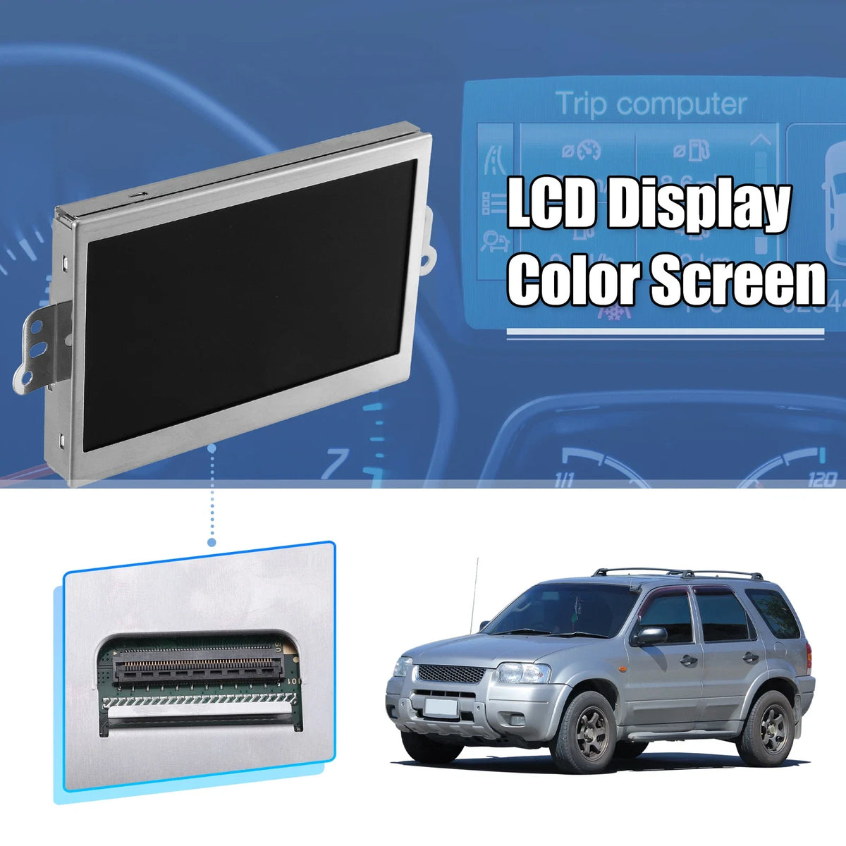 LCD Display Color Screen LQ042T5DZ12A for Ford Escape Focus (2001–2012)