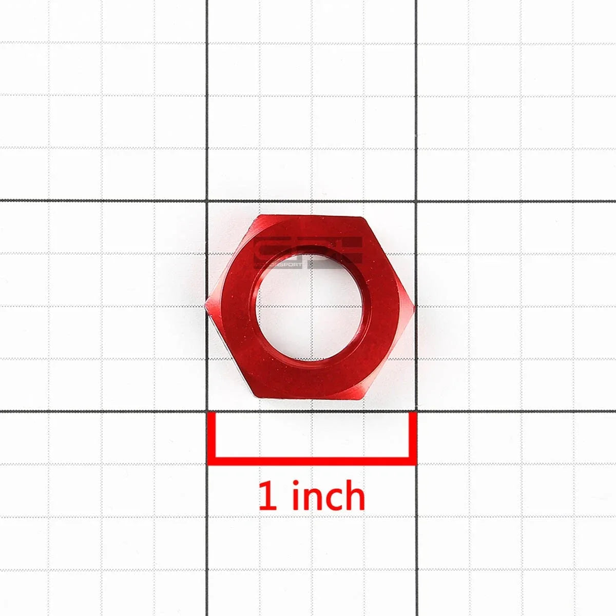 6AN Bulkhead Red Aluminum Anodized Nut Sealing Locking Fitting Adapter