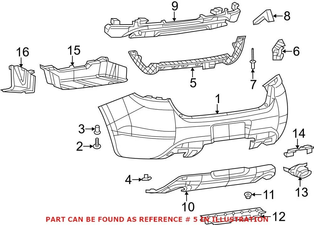 Rear Bumper Bracket for Mopar (68081416AF)