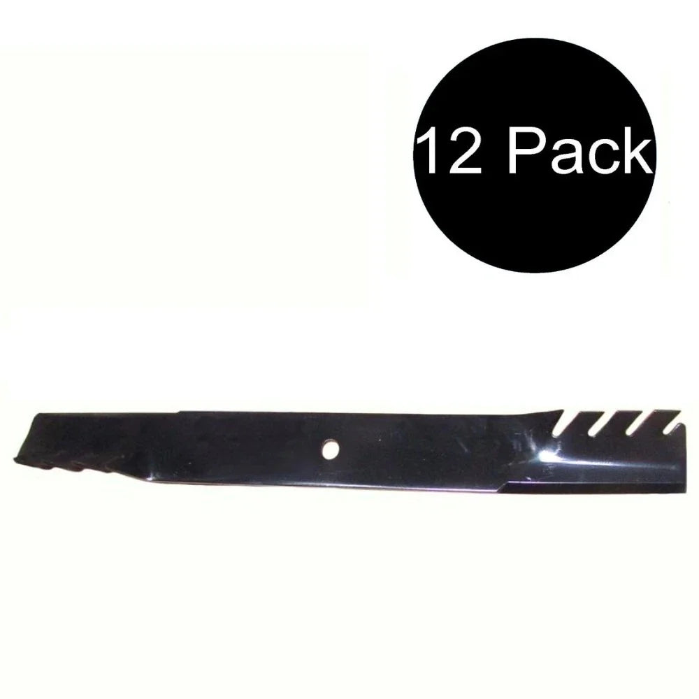12-Pack Toothed High Lift Blades for Ferris 72" Decks (5022476, 96-341)