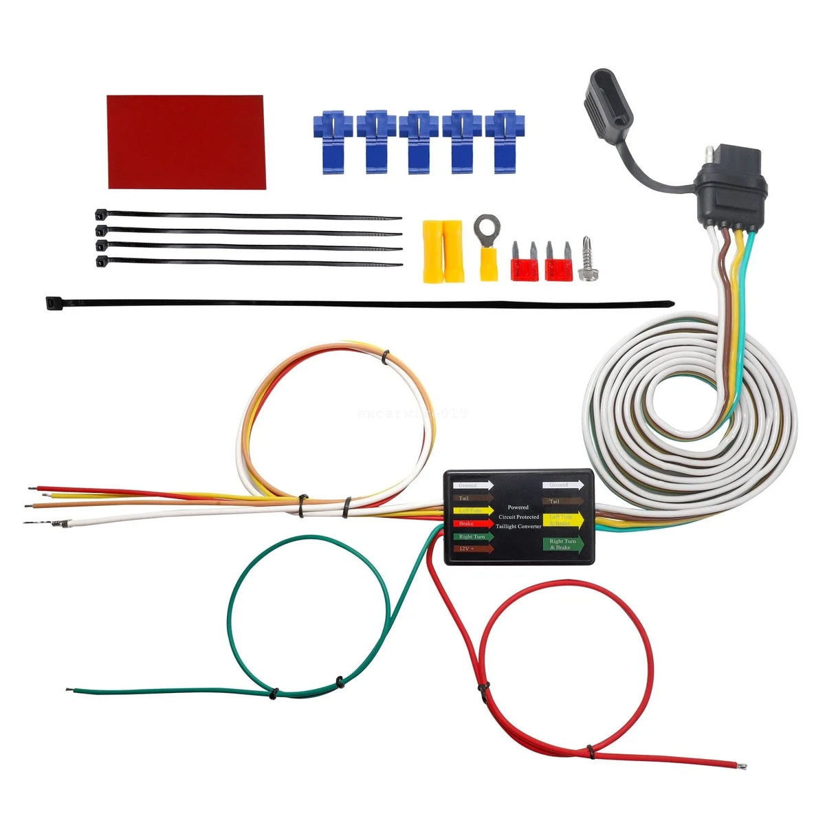 4-Way Flat LED Tail Light Converter Harness for (56236)