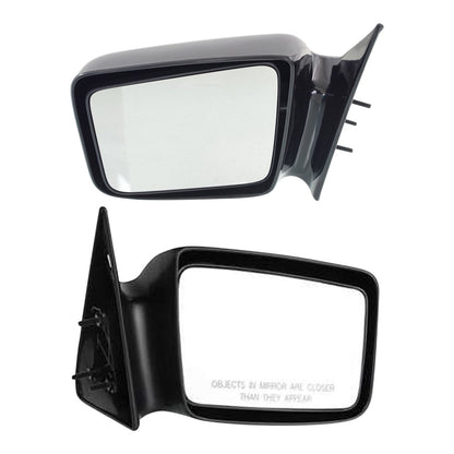 Paintable Manual Mirrors - Set of 2 for Dodge Dakota 1987-1996