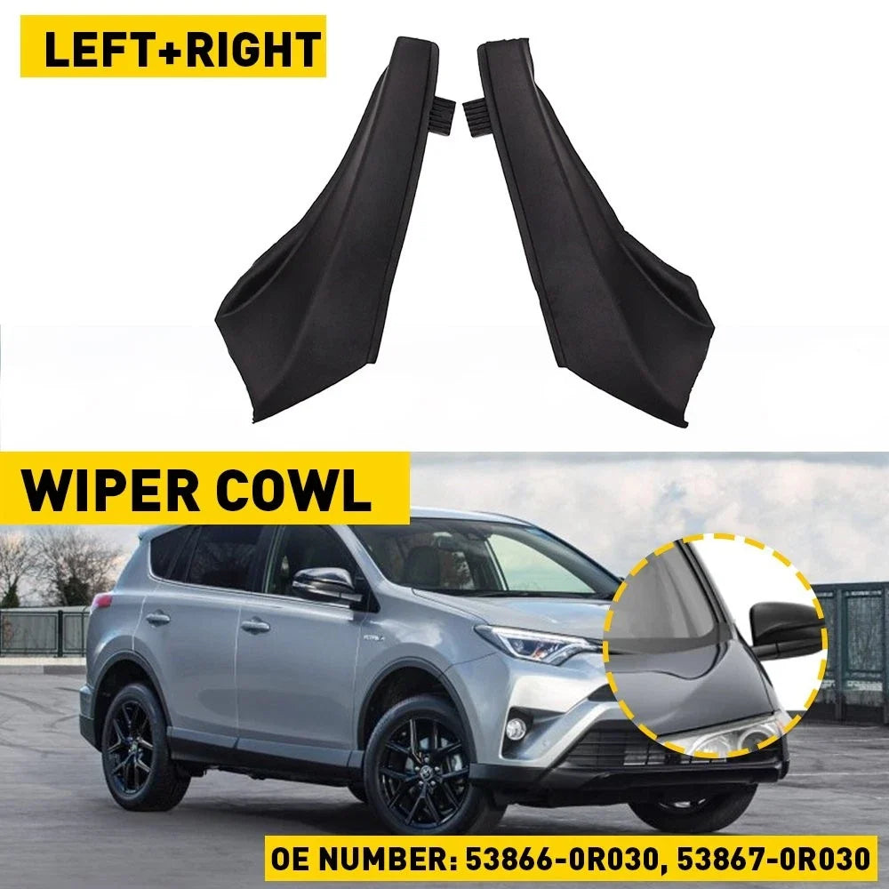 Wiper Side Cowl Cover Extension Pair for Toyota RAV4 (2013–2019)