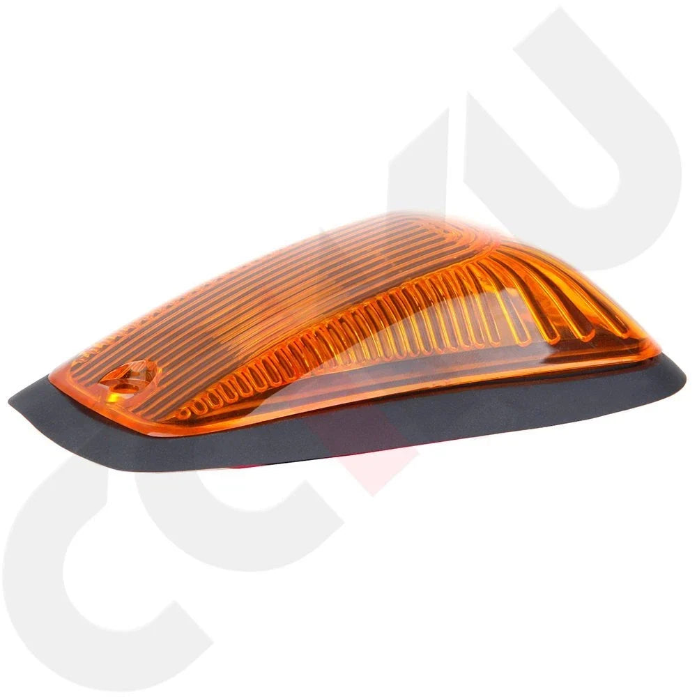 Cab Marker Roof Running Light Cover for Chevy GMC 1998–2000 (Amber, Rubber)