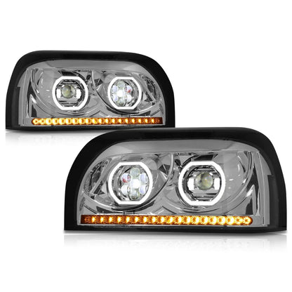Sequential LED Signal Projector Headlights for Freightliner Century Class (1996–2010)
