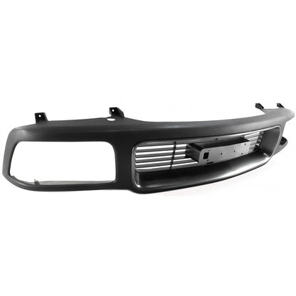 Grille for GMC Jimmy Sonoma (1994–1997) Black Shell Silver Insert