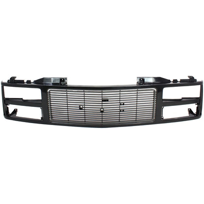 Grille for GMC K1500 C1500 (1988–1999) Dual Headlight Black Plastic