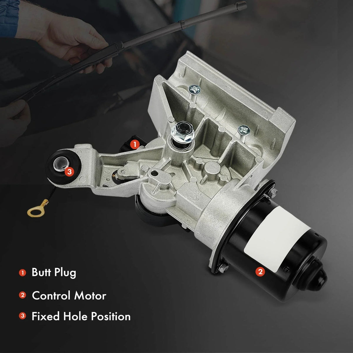 Front Windshield Wiper Motor for Nissan Frontier & Pathfinder 2009-2022