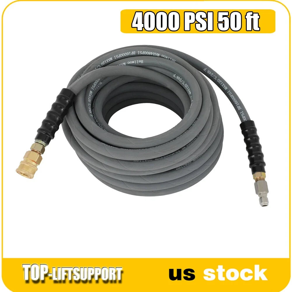 50' Pressure Washer Hose for Various Models (4000 PSI)