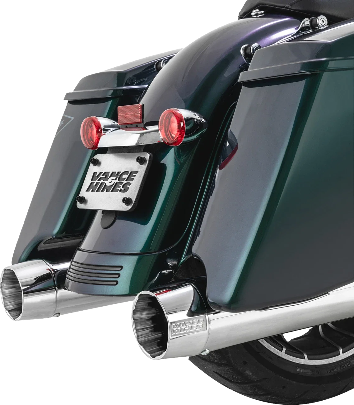 Slip-On Chrome Mufflers for Blackbird 450 by Vance & Hines (2014–2023)